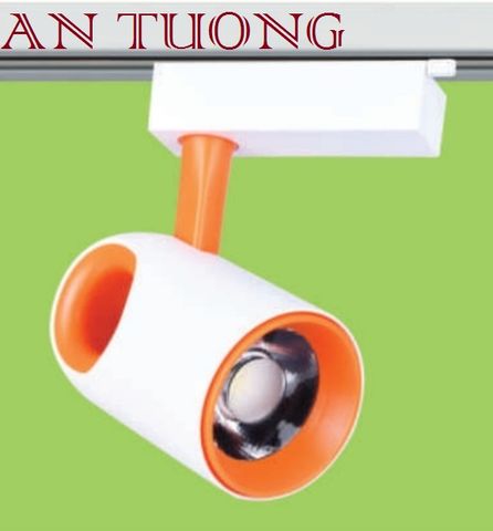  đèn rọi ray 30w, đèn rọi led gắn thanh ray 30w - vỏ trắng cam 