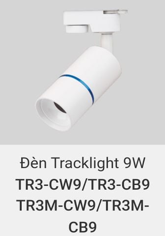  đèn rọi ray 9w vinaled TR3 CW9 , TR3 CB9 , TR3M CW9 , TR3M CB9 