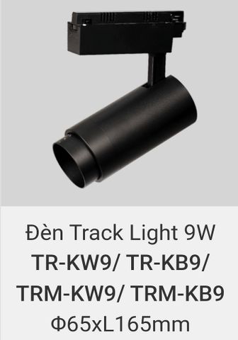  đèn rọi ray 9w vinaled TR KW9 , TR KB9 , TRM KW9 , TRM KB9 