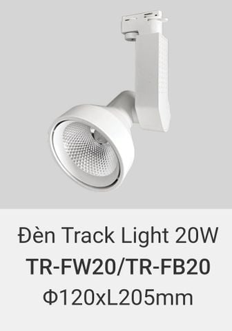  Đèn rọi ray vinaled 20w TR FW20 , TR FB20 
