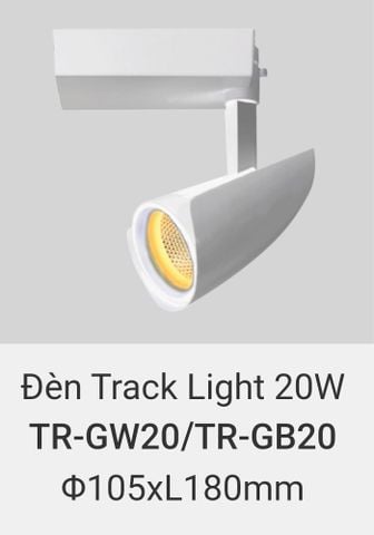  Đèn rọi ray vinaled 30w TR GW30 , TR GB30 