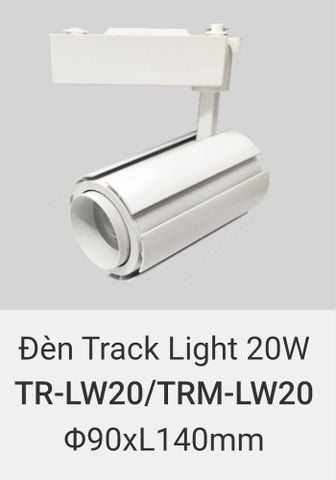  Đèn rọi ray vinaled 20w TR LW20 , TRM LW20 