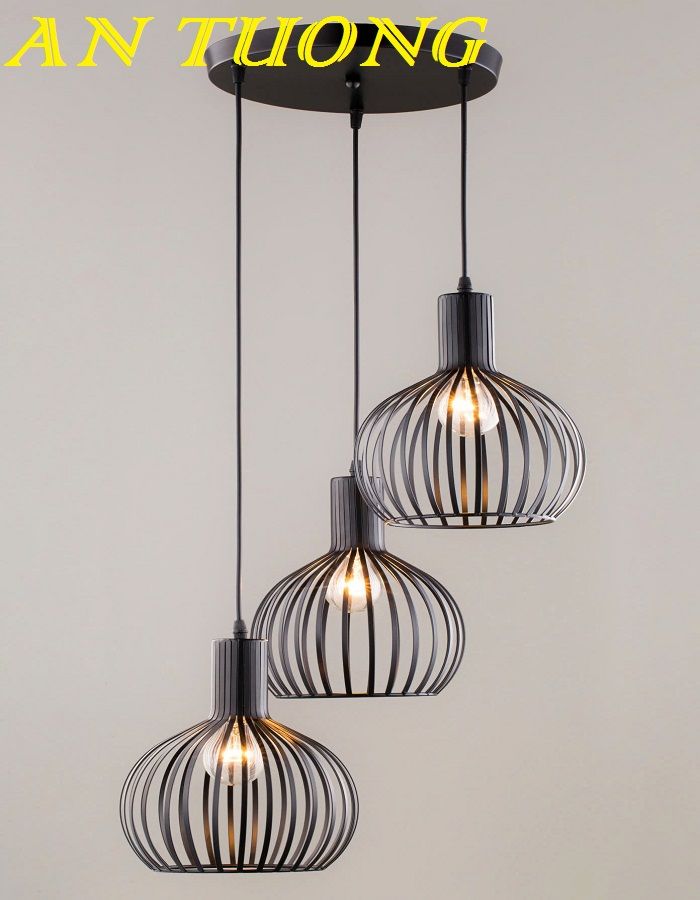 đèn thả 3 bóng trang trí quầy bar bàn ăn phòng bếp phòng ăn 0021