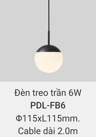  Đèn thả trần, đèn thả trang trí vinaled 5w PD3 CB5 