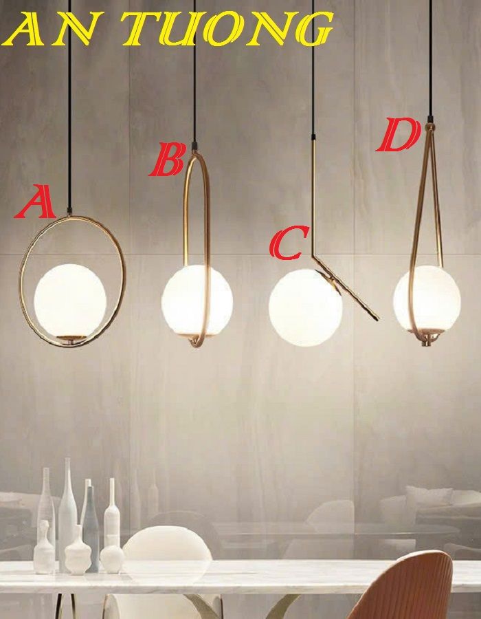 đèn thả trần decor trang trí quầy bar bàn ăn phòng bếp phòng ăn 0084