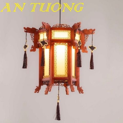  đèn thả trần phòng thờ, đèn thả trang trí phòng thờ đẹp, cổ kính 06 