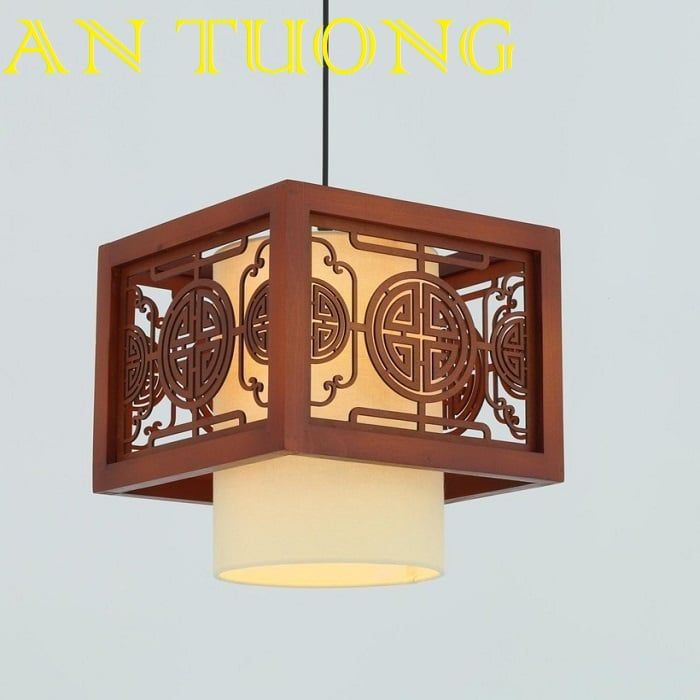 đèn thả trần phòng thờ, đèn thả trang trí phòng thờ đẹp,cổ kính 02