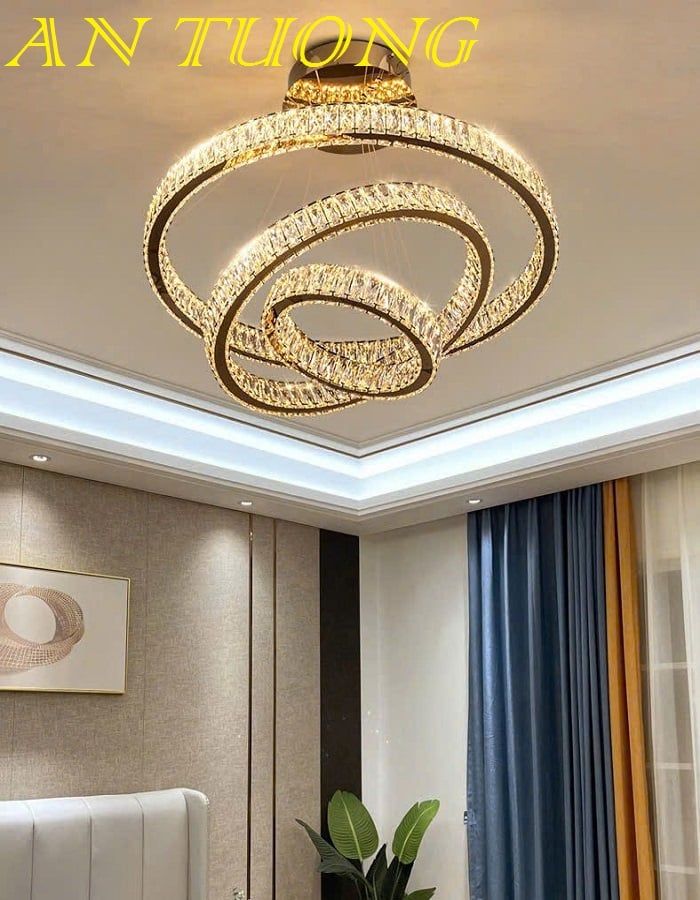 đèn thả trần trang trí phòng khách đẹp hiện đại 021