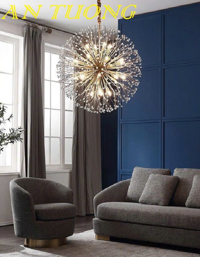 đèn thả trần trang trí phòng khách đẹp hiện đại 07