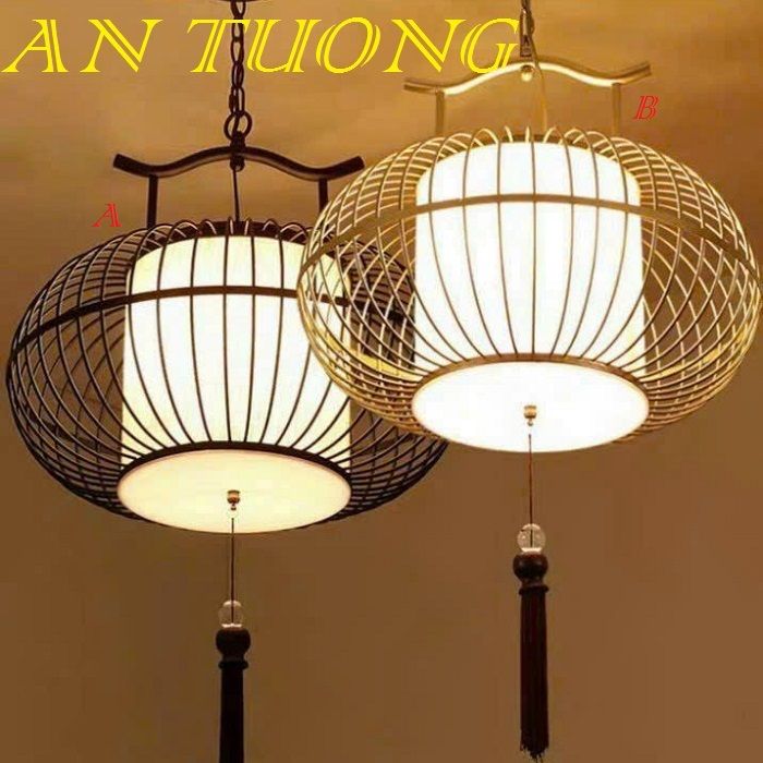 đèn thả trang trí quán cafe kiểu cổ dạng đèn lồng