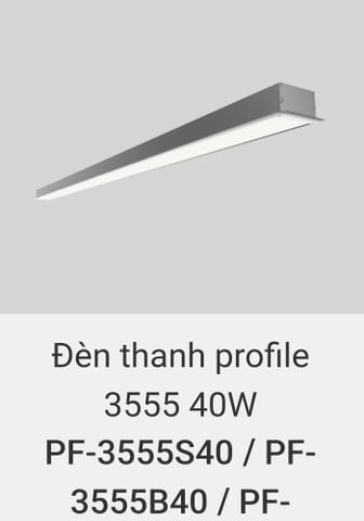  Đèn thanh led âm trần 1m2 vinaled 3555 40w 