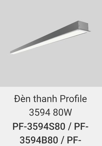  Đèn thanh led âm trần 2m4 vinaled 3594 80w 