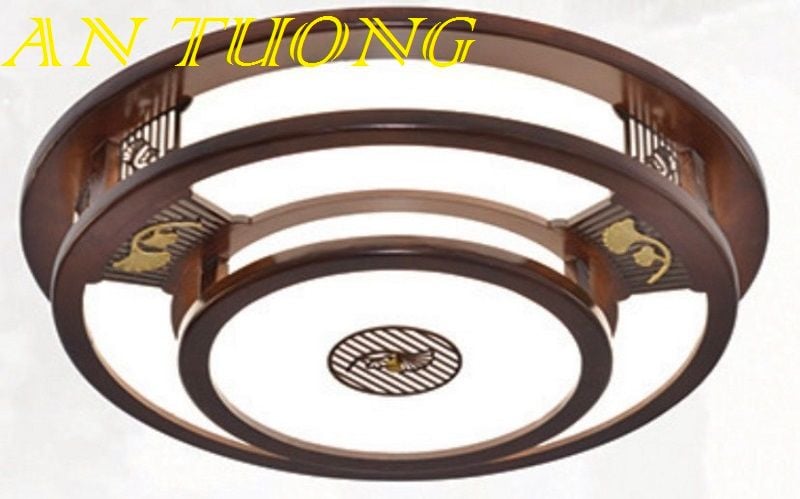 đèn trang trí ốp trần phòng thờ, khu thờ, sảnh thờ 02 size 800mm