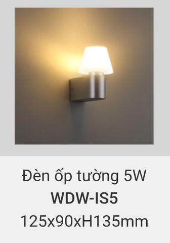  đèn treo tường rang trí vách hành lang, cầu thang vinaled 5w WDW IS5 