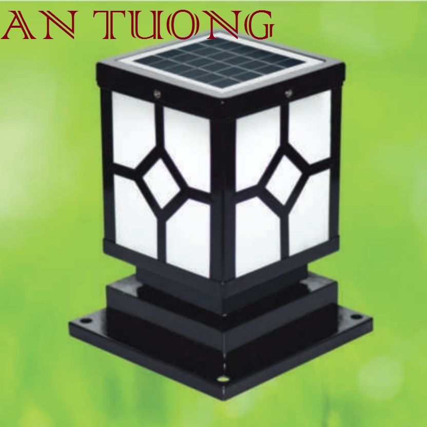 đèn trụ cổng năng lượng măt trời kích thước 200x200mm, 20x20cm 05