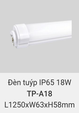  Đèn tuýp led vinled 1m2 18w chống thấm IP65 TP A18 