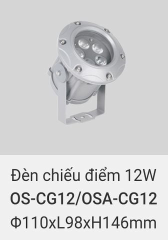  Đèn led chiếu điểm rọi cây, rọi mặt dựng tòa nhà ngoài trời chống nước IP65 vinaled 12w OS CG12 , OSA CG12 