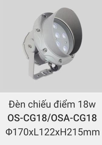  Đèn led chiếu điểm rọi cây, rọi mặt dựng tòa nhà ngoài trời chống nước IP65 vinaled 18w OS CG18 , OSA CG18 