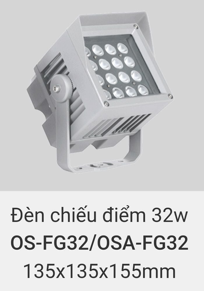 Đèn led chiếu điểm rọi cây, rọi mặt dựng tòa nhà ngoài trời chống nước IP65 vinaled 32w OS FG32 , OSA FG32
