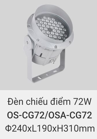  Đèn led chiếu điểm rọi cây, rọi mặt dựng tòa nhà ngoài trời chống nước IP65 vinaled 72w OS CG72 , OSA CG72 