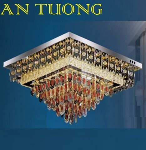  đèn mâm ốp trần pha lê led trang trí phòng khách, nhà phố, biệt thự cổ điển tân cổ điển 022 