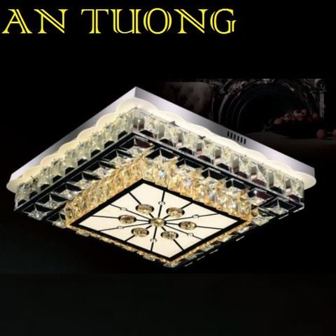  đèn mâm ốp trần pha lê led trang trí phòng khách, nhà phố, biệt thự cổ điển tân cổ điển 025 