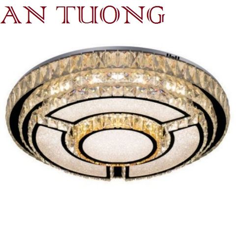  đèn mâm ốp trần pha lê led trang trí phòng khách, nhà phố, biệt thự cổ điển tân cổ điển 026 