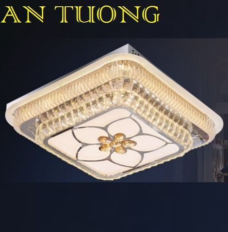  đèn mâm ốp trần pha lê led trang trí phòng khách, nhà phố, biệt thự cổ điển tân cổ điển 028 