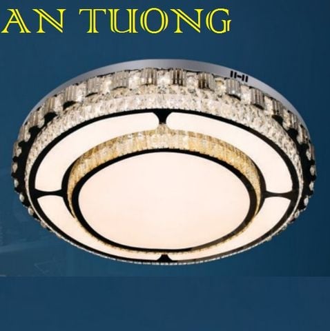  đèn mâm ốp trần pha lê led trang trí phòng khách, nhà phố, biệt thự cổ điển tân cổ điển 029 