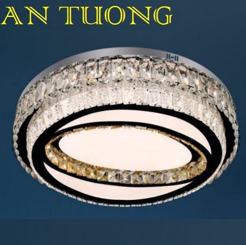  đèn mâm ốp trần pha lê led trang trí phòng khách, nhà phố, biệt thự cổ điển tân cổ điển 031 