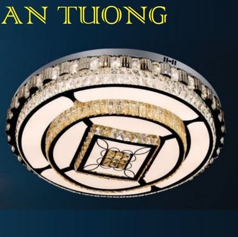  đèn mâm ốp trần pha lê led trang trí phòng khách, nhà phố, biệt thự cổ điển tân cổ điển 032 