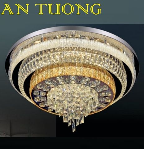  đèn mâm ốp trần pha lê led trang trí phòng khách, nhà phố, biệt thự cổ điển tân cổ điển 051 