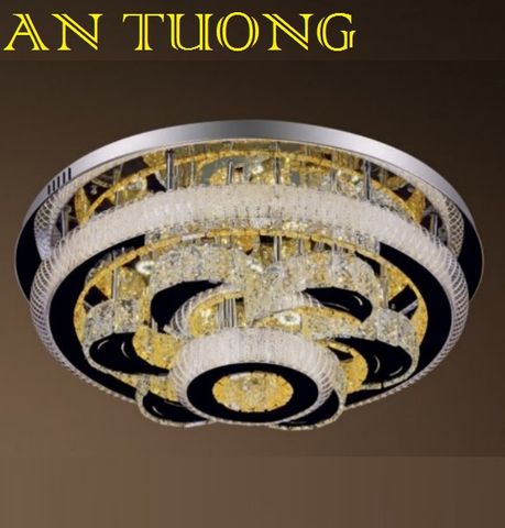  đèn mâm ốp trần pha lê led trang trí phòng khách, nhà phố, biệt thự cổ điển tân cổ điển 076 