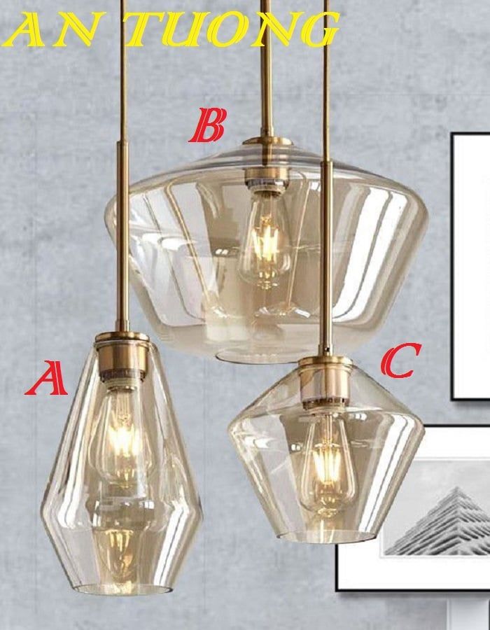 đèn thả trần decor trang trí quầy bar, bàn ăn phòng bếp, quán cafe đẹp hiện đại 0170