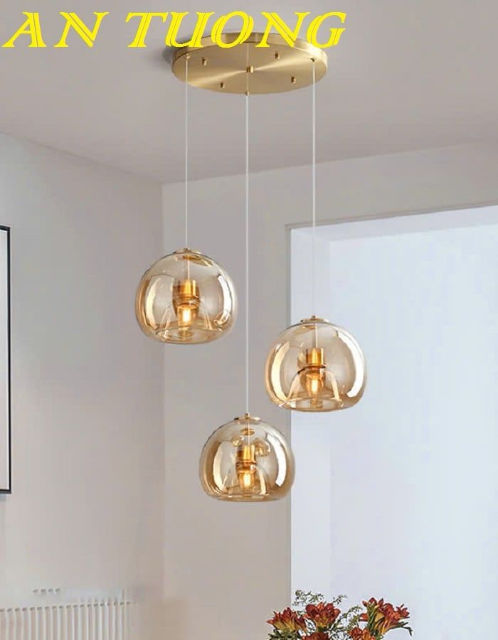 đèn thả trần decor trang trí quầy bar, bàn ăn phòng bếp, quán cafe đẹp hiện đại 0173