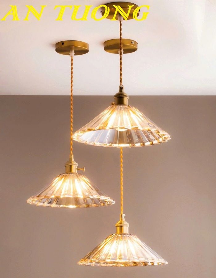 đèn thả trần decor nghệ thuật trang trí quầy bar, bàn ăn phòng bếp, quán cafe đẹp hiện đại 0124