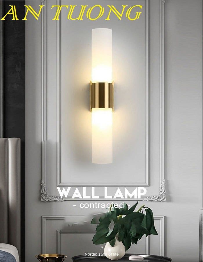 đèn tường led, đèn gắn tường, treo tường trang trí phòng khách, phòng ngủ căn hộ chung cư đẹp, hiện đại, sang trọng 044