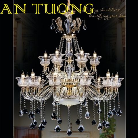  đèn chùm trang trí tân cổ điển, đèn chùm trang trí phòng khách, biệt thự cố điển, tân cổ điển 034 