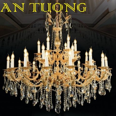  đèn chùm trang trí tân cổ điển, đèn chùm trang trí phòng khách, biệt thự cố điển, tân cổ điển 041 