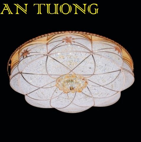  đèn mâm ốp trần pha lê led trang trí phòng khách, nhà phố, biệt thự cổ điển tân cổ điển 07 