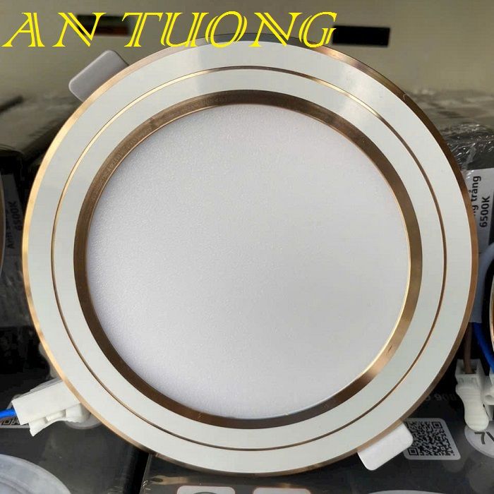 đèn led downlight âm trần 9w lổ khoét trần 110mm ánh sáng 3 chế độ, 3 màu, đổi màu
