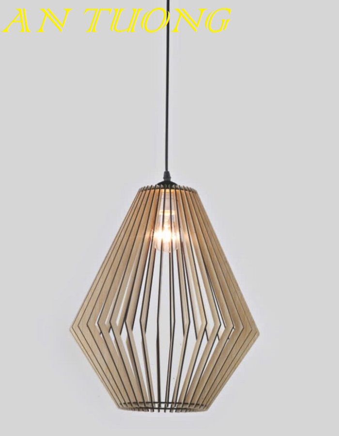 đèn gỗ treo thả trần trang trí bàn ăn, quầy bar, bàn đảo bếp, phòng bếp, nhà hàng, quán ăn, quán cafe 0013