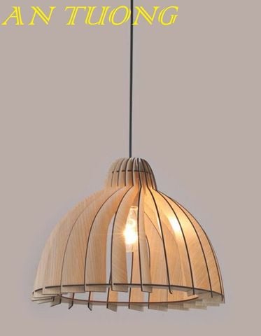  đèn gỗ treo thả trần trang trí bàn ăn, quầy bar, bàn đảo bếp, phòng bếp, nhà hàng, quán ăn, quán cafe 0014 