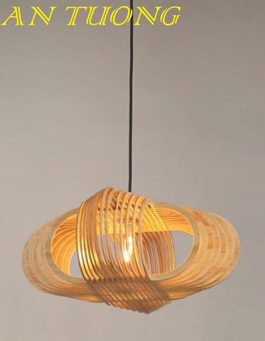  đèn gỗ treo thả trần trang trí bàn ăn, quầy bar, bàn đảo bếp, phòng bếp, nhà hàng, quán ăn, quán cafe 0044 