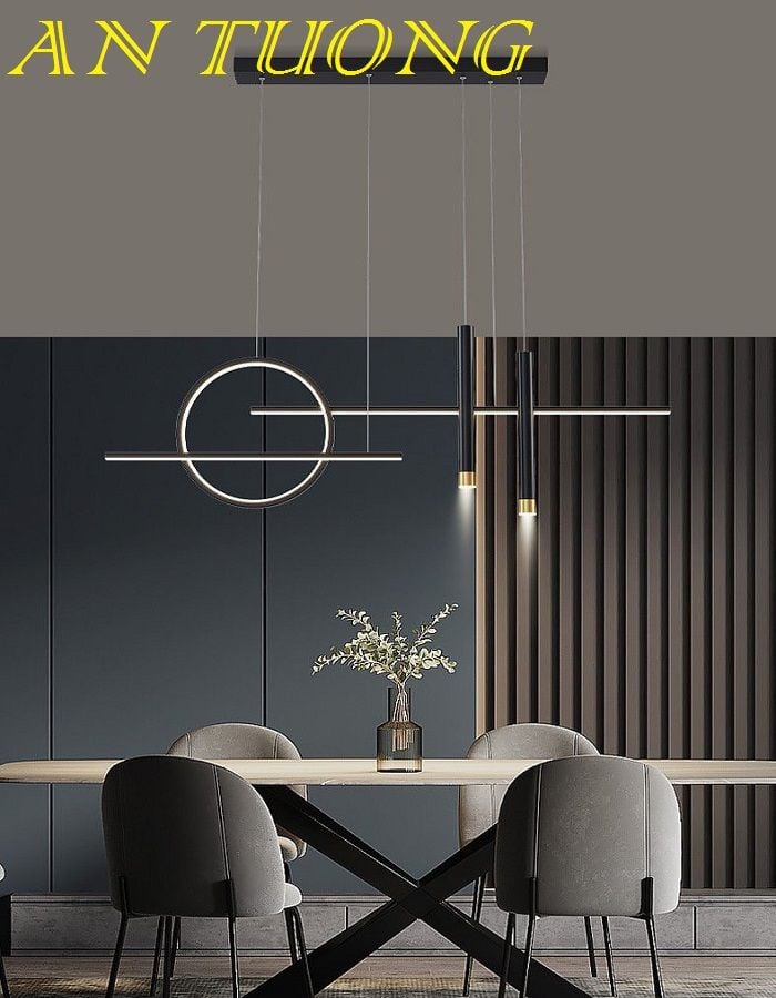 đèn thả bàn ăn, đèn thả trang trí bàn ăn, trang trí bàn đảo bếp, đèn trang trí quầy bar, đẹp - hiện đại 04