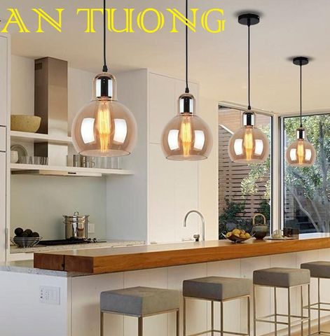  đèn thả trần, đèn thả trang trí bàn ăn, trang trí quầy bar, đảo bếp - trang trí bàn ăn đẹp, hiện đại 013 