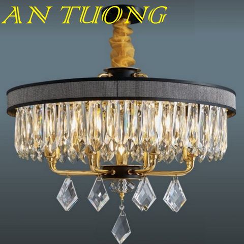  đèn chùm pha lê led trang trí phòng khách đẹp, hiện đại, tân cổ điển 012 