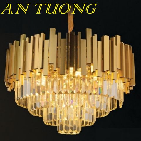  đèn chùm pha lê led trang trí phòng khách đẹp, hiện đại, tân cổ điển 017 