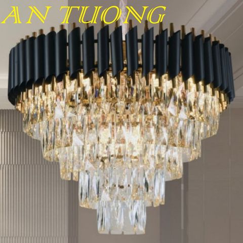  đèn chùm pha lê led trang trí phòng khách đẹp, hiện đại, tân cổ điển 025 