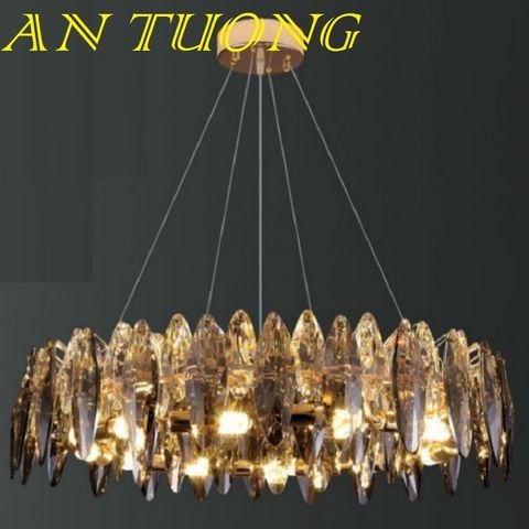  đèn chùm pha lê led trang trí phòng khách đẹp, hiện đại, tân cổ điển 029 